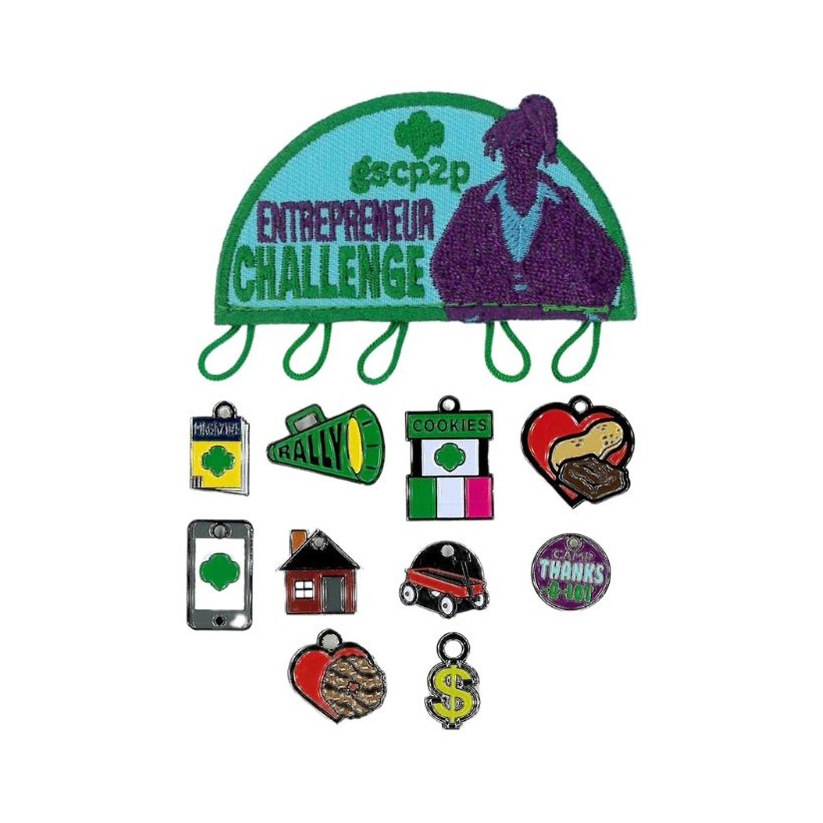 368 Entrepreneur Challenge Patch And Charms