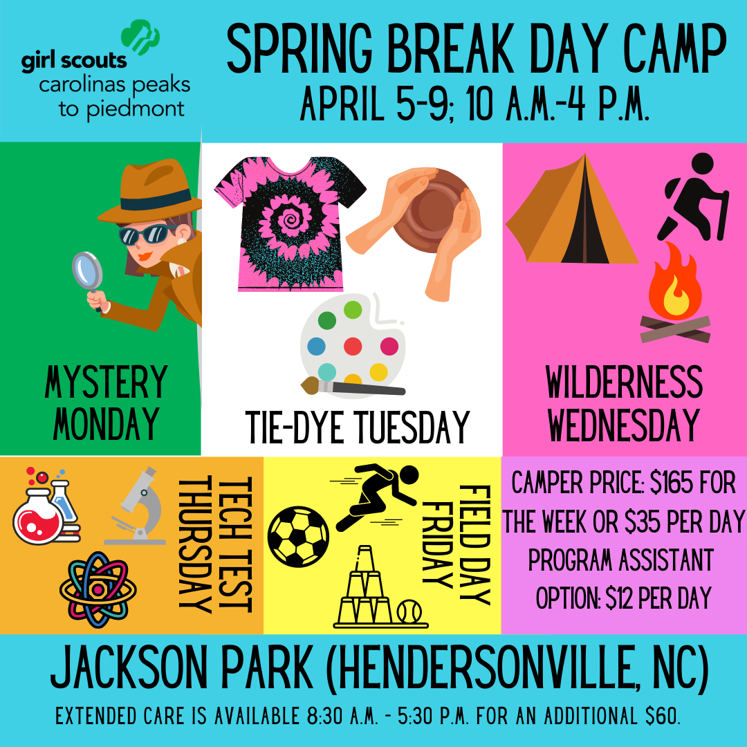 Spring Break Day Camp (sponsored by Camp Pisgah)